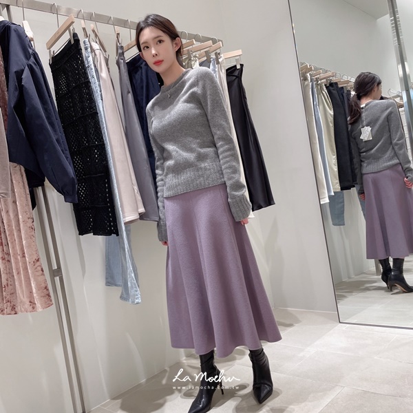 素面美麗諾羊毛上衣